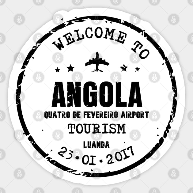 Luanda Quatro de Fevereiro Airport passport stamp Sticker by Travellers